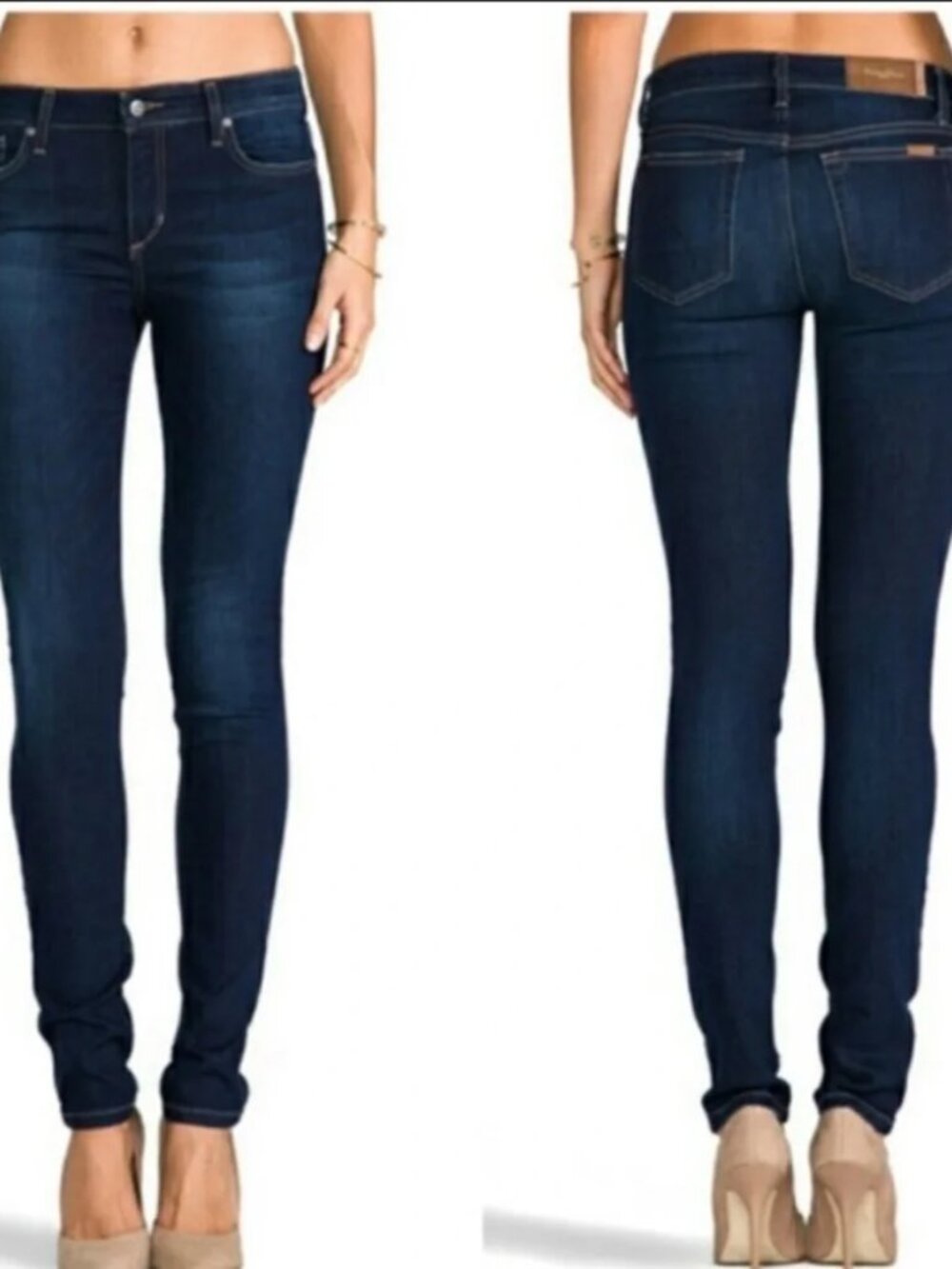 Joe's Jeans "The Skinny" Dark Wash Distressed Denim | Excellent Condition | 28